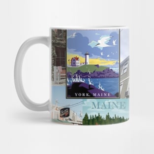 maine aesthetic collage Mug